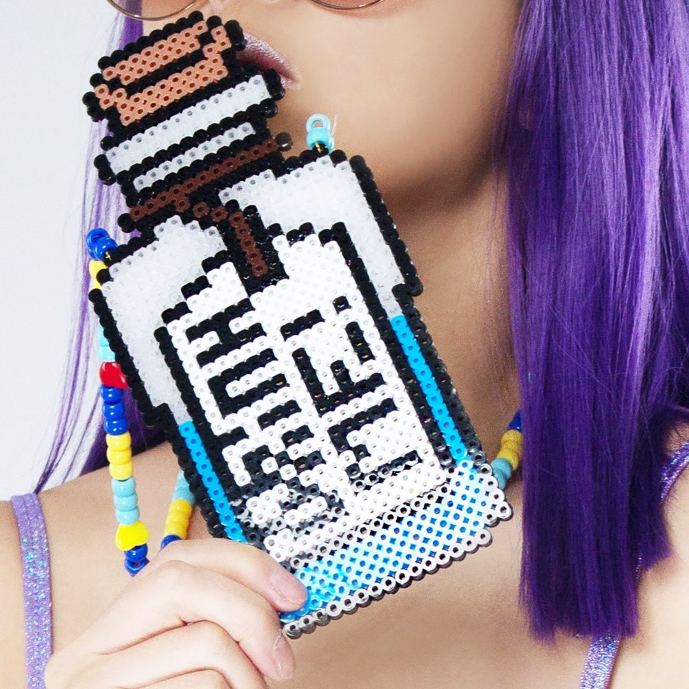 LASR Drink Me Rave Kandi Necklace
